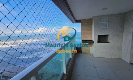 Apartamento em Mongaguá, bairro Centro, excelente padrão, 2 dormitórios sendo 1 suíte com vista para o mar, Residencial com lazer de frente para o mar...
