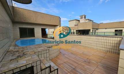 Cobertura Duplex em Mongaguá, bairro Jardim Marina, 4 dormitórios sendo 1 suíte, piscina e espaço Grill, Residencial com excelente padrão e localização, lazer completo.