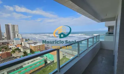 Apartamento em Mongaguá, Centro, novo e com 2 dormitórios sendo 1 suíte, sacada com vista para o mar, Residencial com lazer completo e ótima localização!!