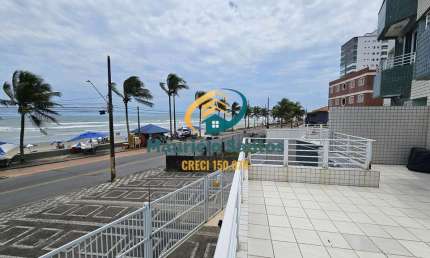 Apartamento em Mongaguá, bairro Vila Atlântica, 1 suíte, lavabo, espaçosa sacada com vista permanente para o mar, Residencial com monitoramento e espaço Grill para o seu lazer!!
