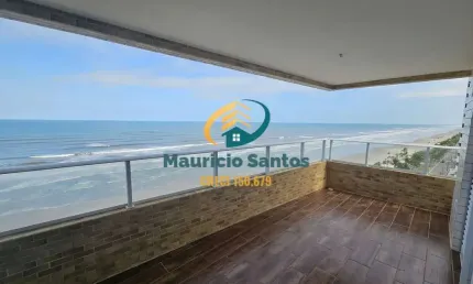 Apartamento em Praia Grande, bairro Balneário Flórida, 2 dormitórios, sendo 1 suíte, sacada com vista permanente para o mar, Residencial com lazer frente ao mar, piscinas..