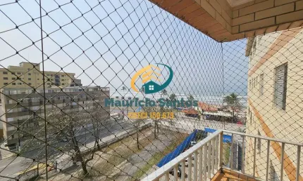 Apartamento em mongaguá, bairro centro, 1 dormitório, sacada com vista para o mar, residencial com excelente localização! preço de ocasião!!