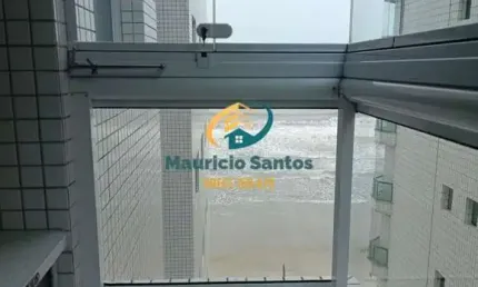 Apartamento em mongaguá, centro da cidade, praticamente mobiliado, 2 dormitórios sendo 1 suíte, sacada com vista para o mar, residencial frente ao mar com localização privilegiada!!