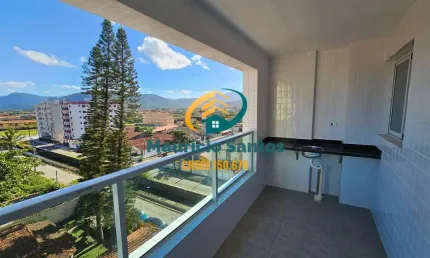 Apartamento em mongaguá, bairro vila atlântica, 2 dormitórios sendo 1 suíte, sacada vista serra, residencial com lazer completo frente ao mar!