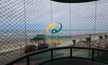 Apartamento em Mongaguá, bairro Vila São Paulo, mobiliado, 2 dormitórios sendo 1 suíte, sacada frente ao mar, Residencial com elevador, região central!!