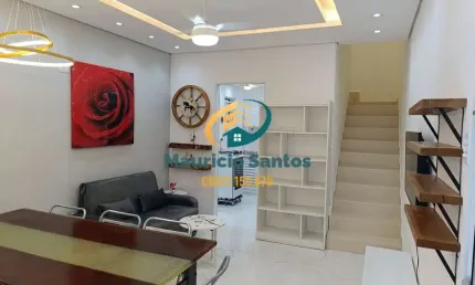 Sobrado em Mongaguá, bairro Vila São Paulo, reformado, 1 dormitório, 2 banheiros e demais dependências, localizado nas proximidades da praia e centro da cidade!