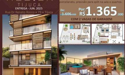 Cobertura com 2 quartos à venda na Rua Doutor Renato Rocco, Tijuca, Rio de Janeiro, 165 m2 por R$ 1.365.000