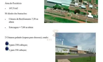 Oportunidade de FRIGORÍFICO à venda, 10233 m² por R$ 10.000.000 - São José - Araçatuba/SP
