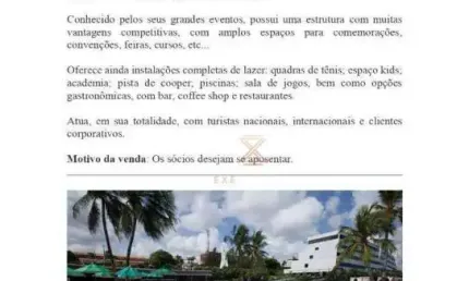 Hotel com 300 dormitórios à venda, 24000 m² por R$ 600.000.000 - Meireles - Fortaleza/CE