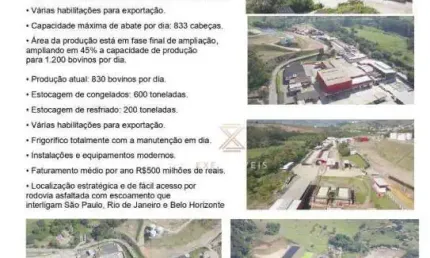 Frigorífico à venda por R$ 550.000.000 - Zona Rural - Varginha/MG