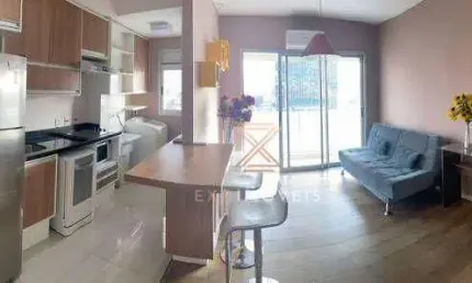 Apartamento com 1 dormitório à venda, 52 m² por R$ 798.000 - Santo Amaro - São Paulo/SP