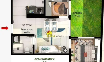 Apartamento com 2 dormitórios à venda por r$ 245.000 - jardim líbano - são paulo/sp