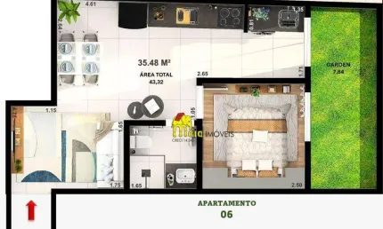 Apartamento com 1 dormitório à venda por r$ 245.000 - jardim líbano - são paulo/sp