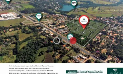 Terreno em condomínio fechado à venda no Jardim Colonial I, Araçoiaba da Serra 