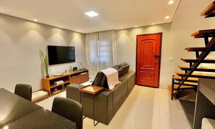 Sobrado à venda com 2 quartos planejados no condomínio residencial vilas sumaré ll.