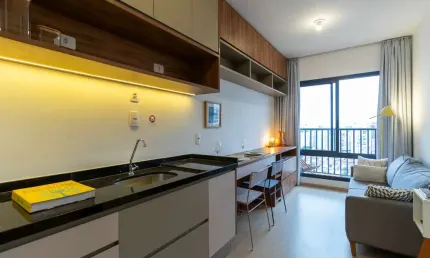 Apartamento com 1 quarto à venda na Rua dos Crisântemos, 55, Mirandópolis, São Paulo, 29 m2 por R$ 490.000