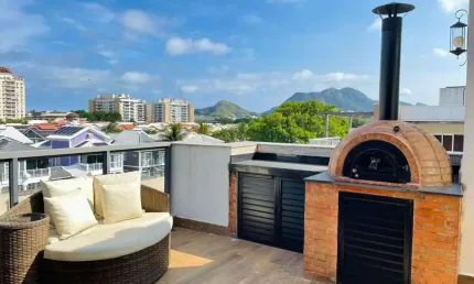 Cobertura para Venda em Rio de Janeiro, Recreio dos Bandeirantes, 4 dormitórios, 3 suítes, 4 banheiros, 2 vagas