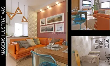 Apartamento em condomínio studio para venda no bairro vila vera, 2 dormi, 33,04 m