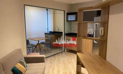 apartamento de 33m² todo mobiliado na Rua Cunha Gago 83