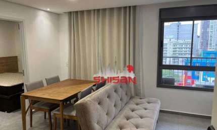 Apartamento com 37m² no Alto da Boa Vista todo mobiliado