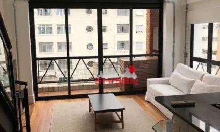 Apartamento Duplex com 1 dormitório, 75 m² - venda por R$ 2.200.000 ou aluguel por R$ 12.927/mês - Cerqueira César - São Paulo/SP