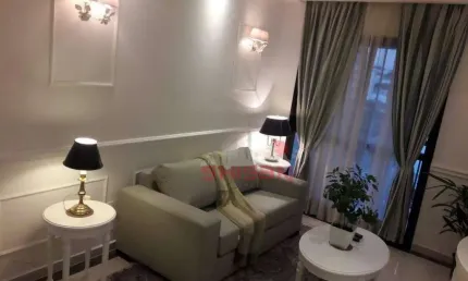 Flat de 34m² em Moema próximo o Shopping Ibirapuera andar médio decorado com moveis de alto luxo