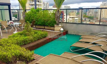 Apartamento com 1 dormitório para alugar, 50 m² por R$ 6.250/mês - Vila Olímpia - São Paulo/SP
