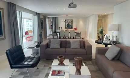 Condominio sophistic campo belo, apartamento para locação de 380m² com 4 suítes, 5 banheiros, 5 vagas.