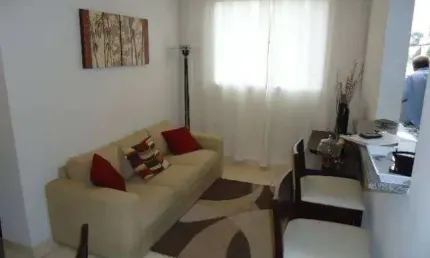 Alugo Apartamento Mobiliado 50m² 2 Dormitórios 1 Vaga Fazenda Morumbi SP