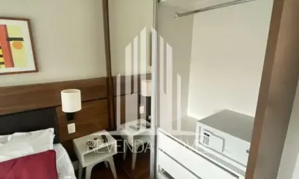 Apartamento para locação no Brooklin Paulista, São Paulo-SP: 2 quartos, 1 sala, 1 banheiro, 1 vaga e 1.000 m² de área!