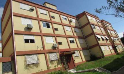 Apartamento no Bairro CAMAQUA com 48 m2, 2 dormitórios, Área de serviço, Armário cozinha, Banheiro social, Cozinha, Sala de estar, Tanque