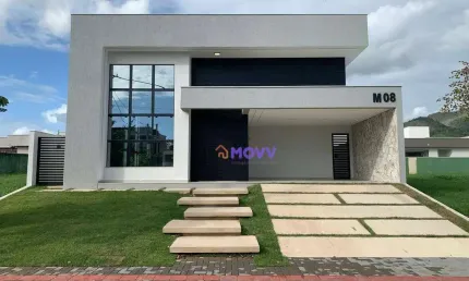 Excelente casa linear no condomínio alphaville 1 lote 08 quadra m inoã/maricá •185.11 mts de área construída •cisterna de alvenaria 9.000lts •piscina
