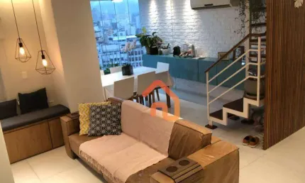 Cobertura à venda, 185 m² por r$ 1.600.000,00 - icaraí - niterói/rj
