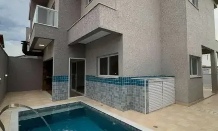 SOBRADO COM VISTA MAR 3 QUARTOS 1 SUÍTE   PISCINA ITANHAÉM/SP