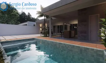 Casa de luxo a beira mar linda piscina e churrasqueira integrada itanhaém