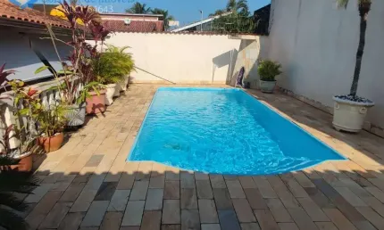 Sobrado 3 quartos ampla piscina 450m do mar itanhaém sp