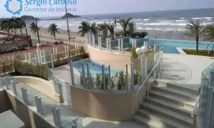 Apartamento 96m² pé na areia na praia dos sonhos! lazer completo -3 quartos