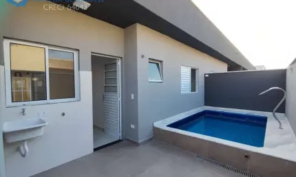 Casa em condominio projeto diferenciado piscina privativa itanhaém sp