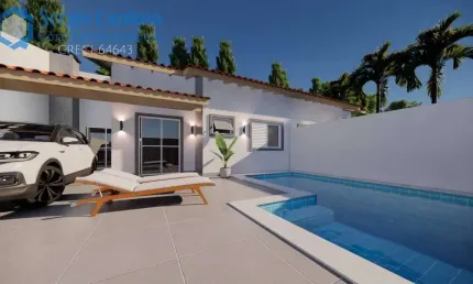 CASA NOVA 60M DO MAR! 2 QUARTOS COM PISCINA ITANHAÉM/SP