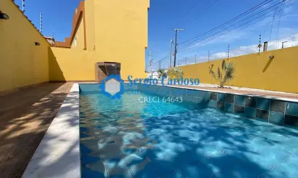 SOBRADO EM CONDOMINIO FECHADO COM PISCINA! 2 SUÍTES - 450M DO MAR ITANHAÉM