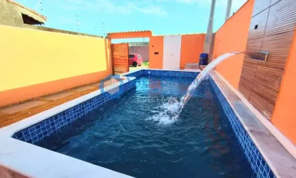 CASAS NOVAS COM PISCINA AMPLO QUINTAL LADO PRAIA 289 MIL ITANHAÉM/SP