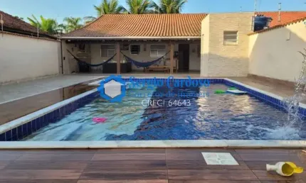 CASA NA PRAIA COM AMPLO QUINTAL PISCINA E VARANDA GOURMET - 500M DO MAR!