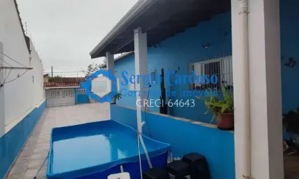 CASA 3 QUARTOS 3 BANHEIROS TERRENO 300M² APENAS  300M MAR  ITANHAEM SP