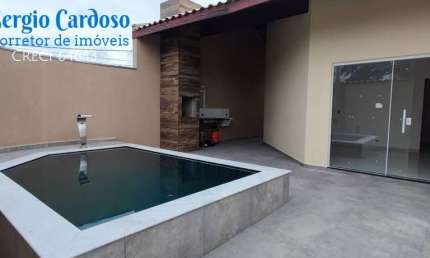 CASAS NOVAS 3 QUARTOS NO CIBRATEL! PISCINA E CHURRASQUEIRA ITANHAEM/SP