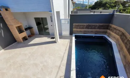 SOBRADO CONDOMÍNIO FECHADO FRENTE AO MAR COM PISCINA INDIVIDUAL ITANHAÉM SP