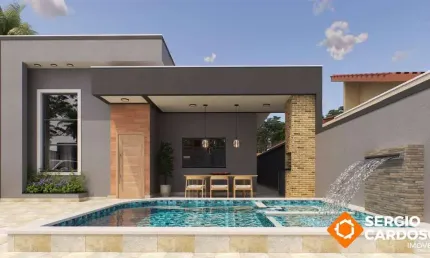 Casa nova 2 quartos piscina 350 m do mar itanhaém sp