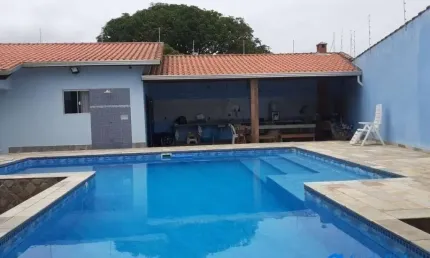 CASA COM PISCINA MOBILIADA TERRENO 600M² 400M PRAIA ITANHAÉM/SP