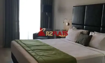 Flat com 1 quarto para alugar na Avenida Sabiá, 825, Moema, São Paulo