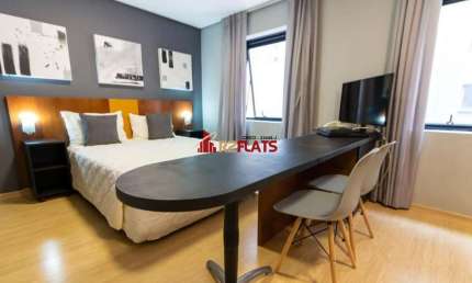 Flat com 1 quarto à venda na Avenida Jamaris, 101, Moema, São Paulo