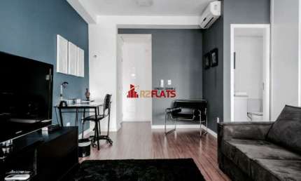 Flat com 1 quarto para alugar na Rua Sansão Alves dos Santos, 343, Brooklin, São Paulo